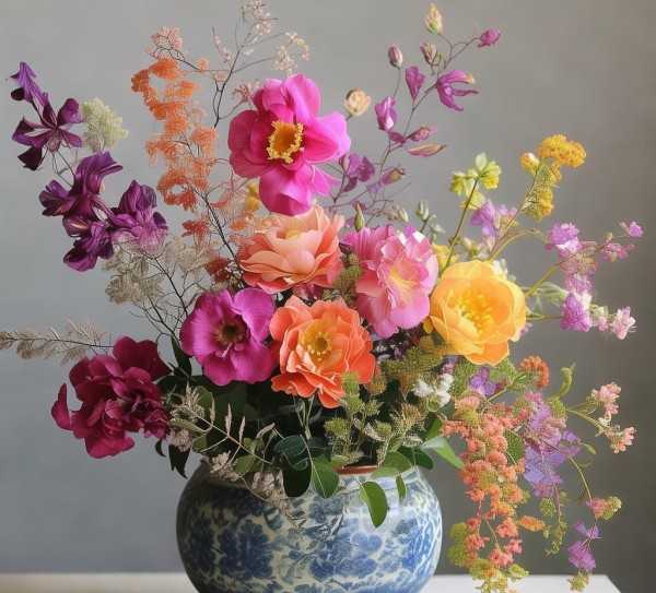 匠心独运，花艺之美，鲜花盆景插花艺术鉴赏