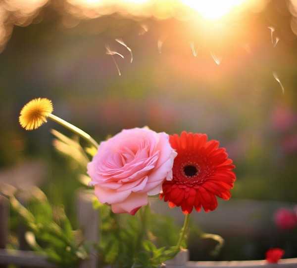 花语轻吟，温柔话语中的花间情愫