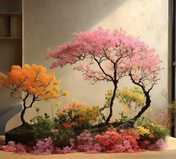 自然美学融入家居，鲜花盆景的艺术魅力