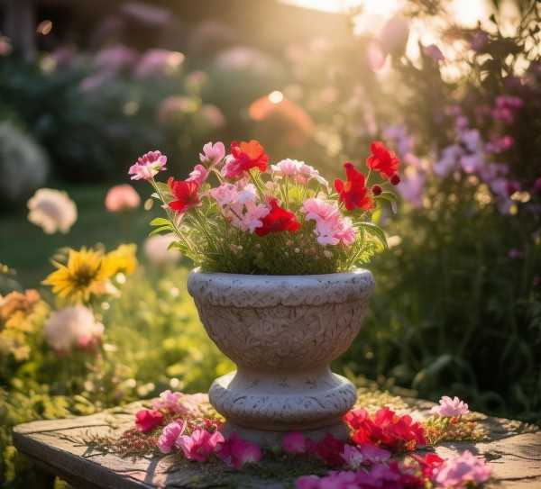 石臼花韵，探秘鲜花盆景的别样风情