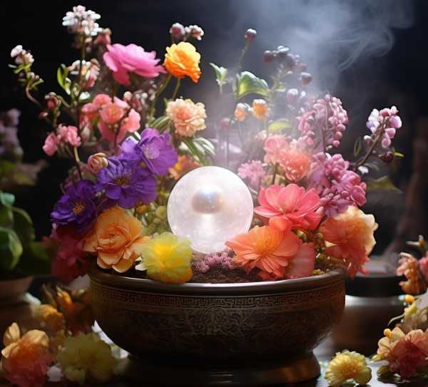 明珠绽放，艺术盆景，探索鲜花盆景之美与养护秘诀