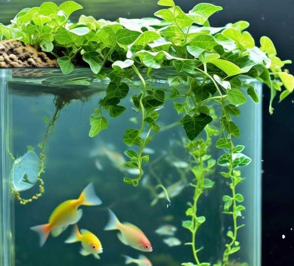 绿萝与鱼缸，植物水族共生之谜